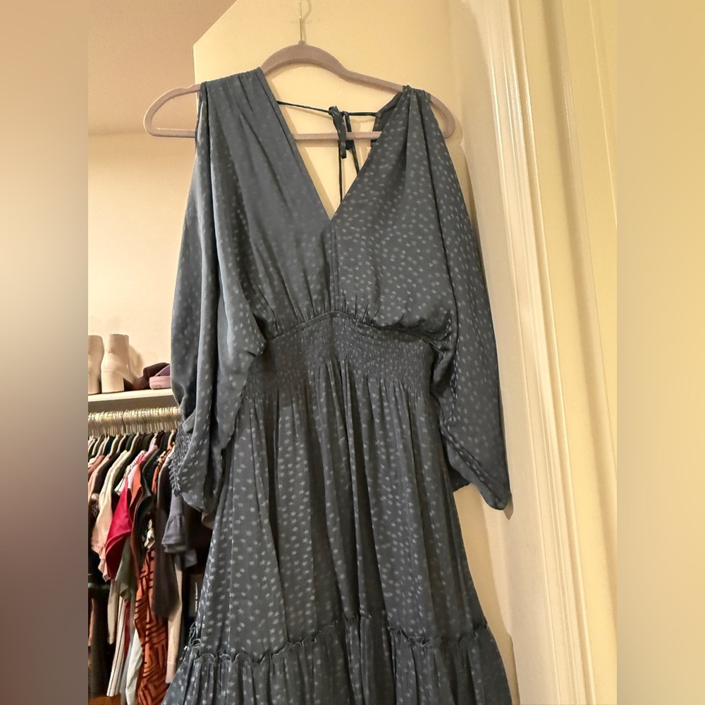 Lovestitch Blue/Gray Long Sleeve Dress